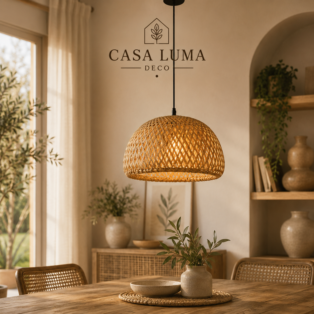 American Garden Bamboo Woven Chandelier Restaurant Southeast Asia Lamps