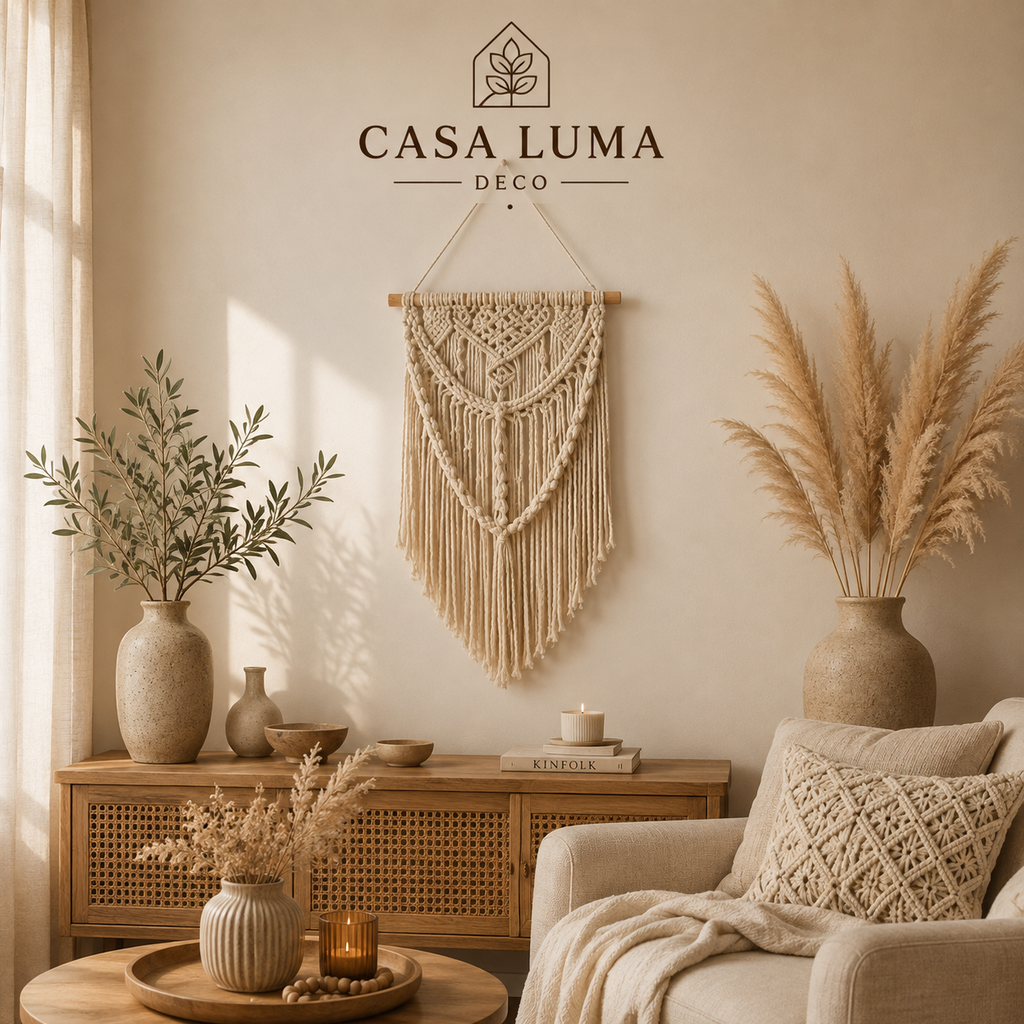 Handwoven Boho Macrame Wall Hanging | Cotton Woven Tapestry | Handmade Fiber Wall Decor