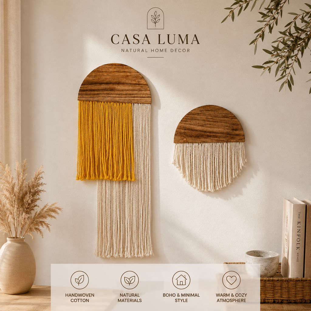 CasaLuma Handwoven Boho Macrame Wall Hanging